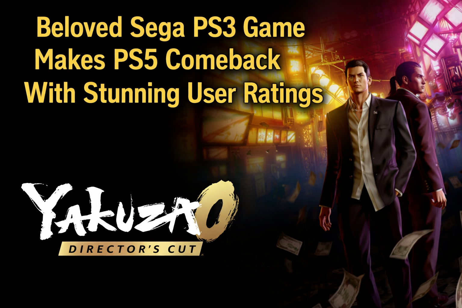 Beloved Sega PS3 Game Makes PS5 Comeback With Stunning User Ratings