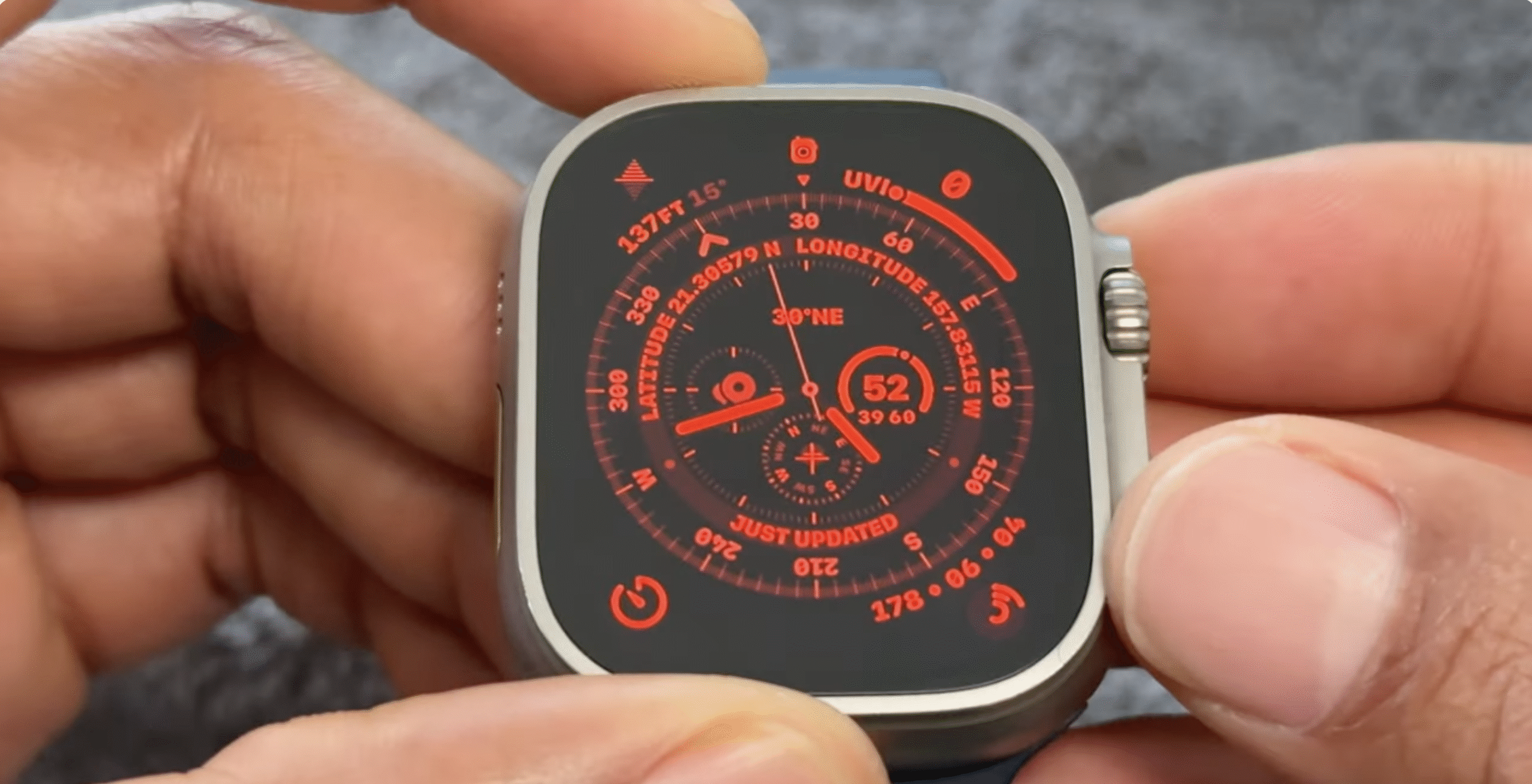 Apple Watch watch face digital crown