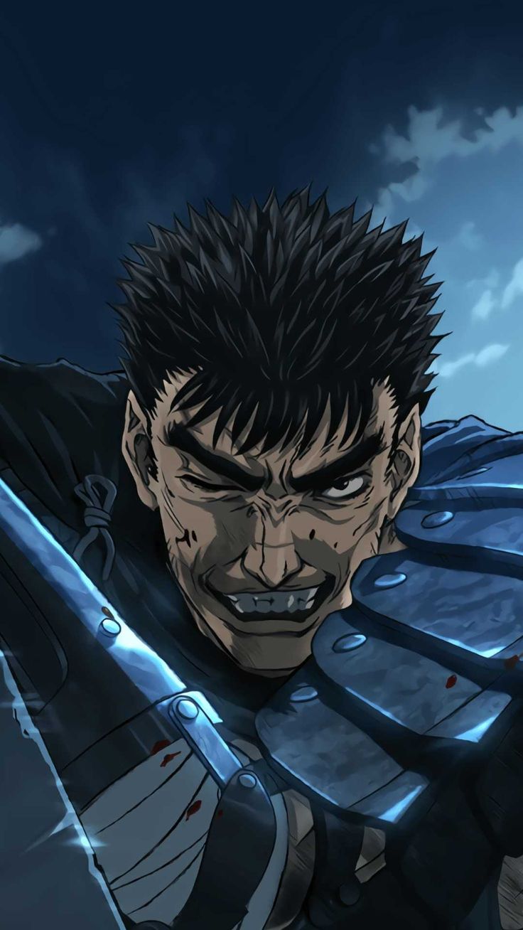 Dark fantasy Berserk anime wallpaper featuring the Black Swordsman