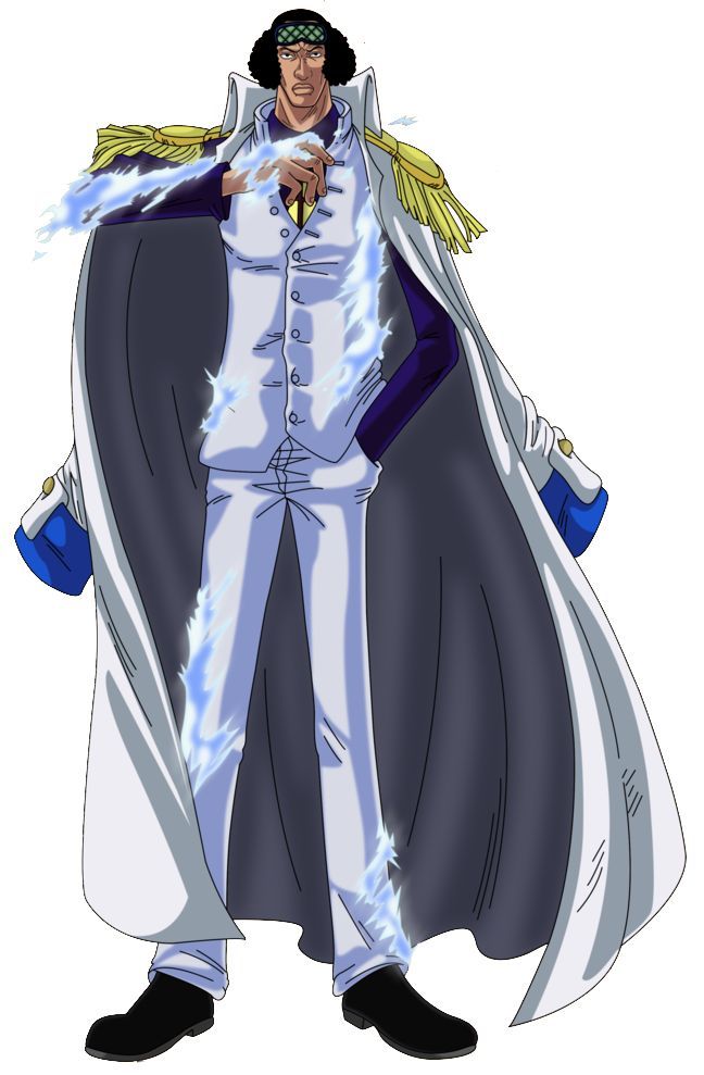Kuzan (Aokiji) in white coat