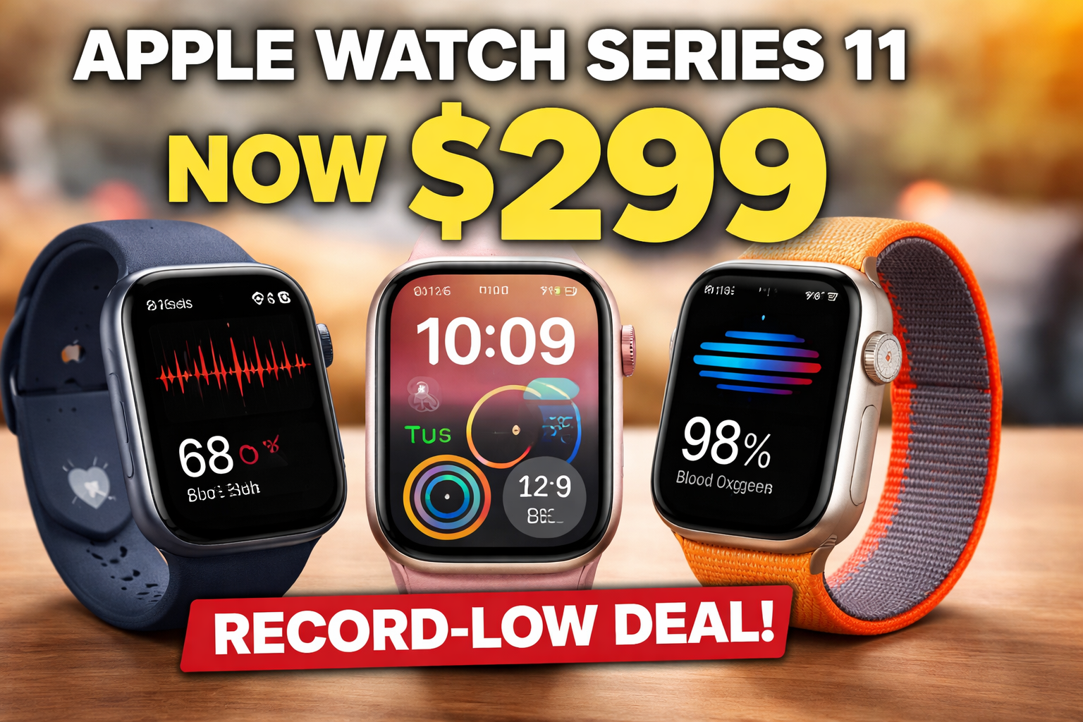 Apple Watch Series 11 Hits Record-Low $299 in Limited-Time Retail Deal