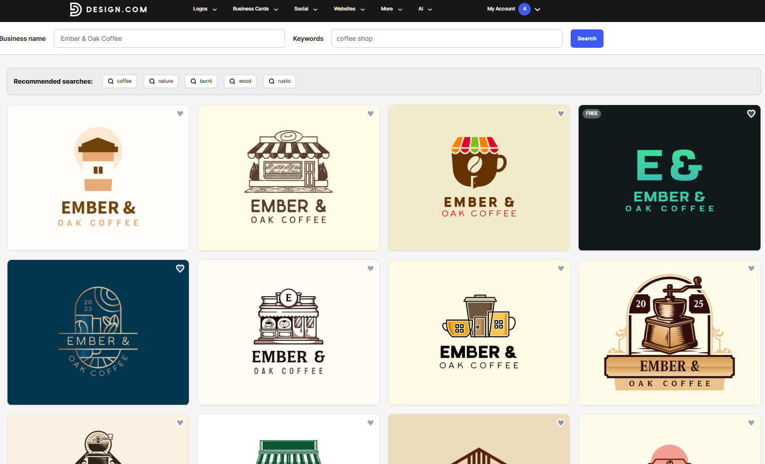 Coffee industry logos