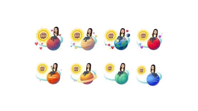 Snapchat Planets interface 