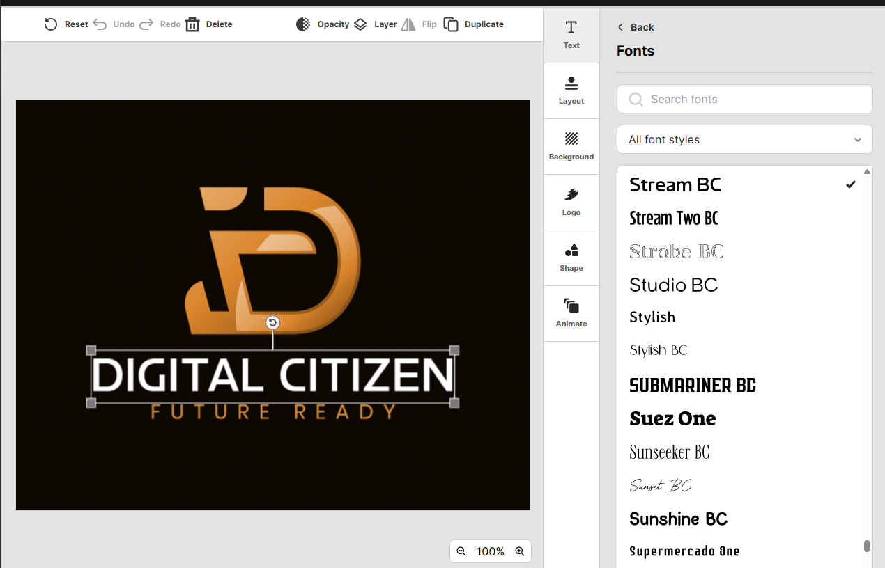 Design.com font library