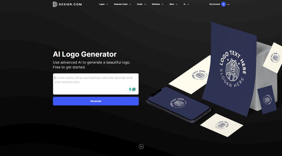 Design.com homepage