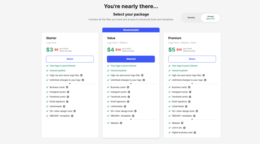 Design.com pricing