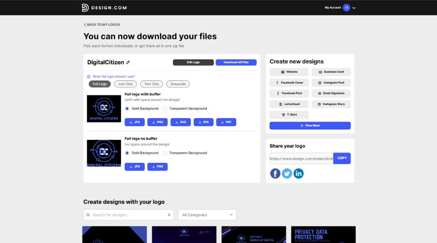 Design.com download logo