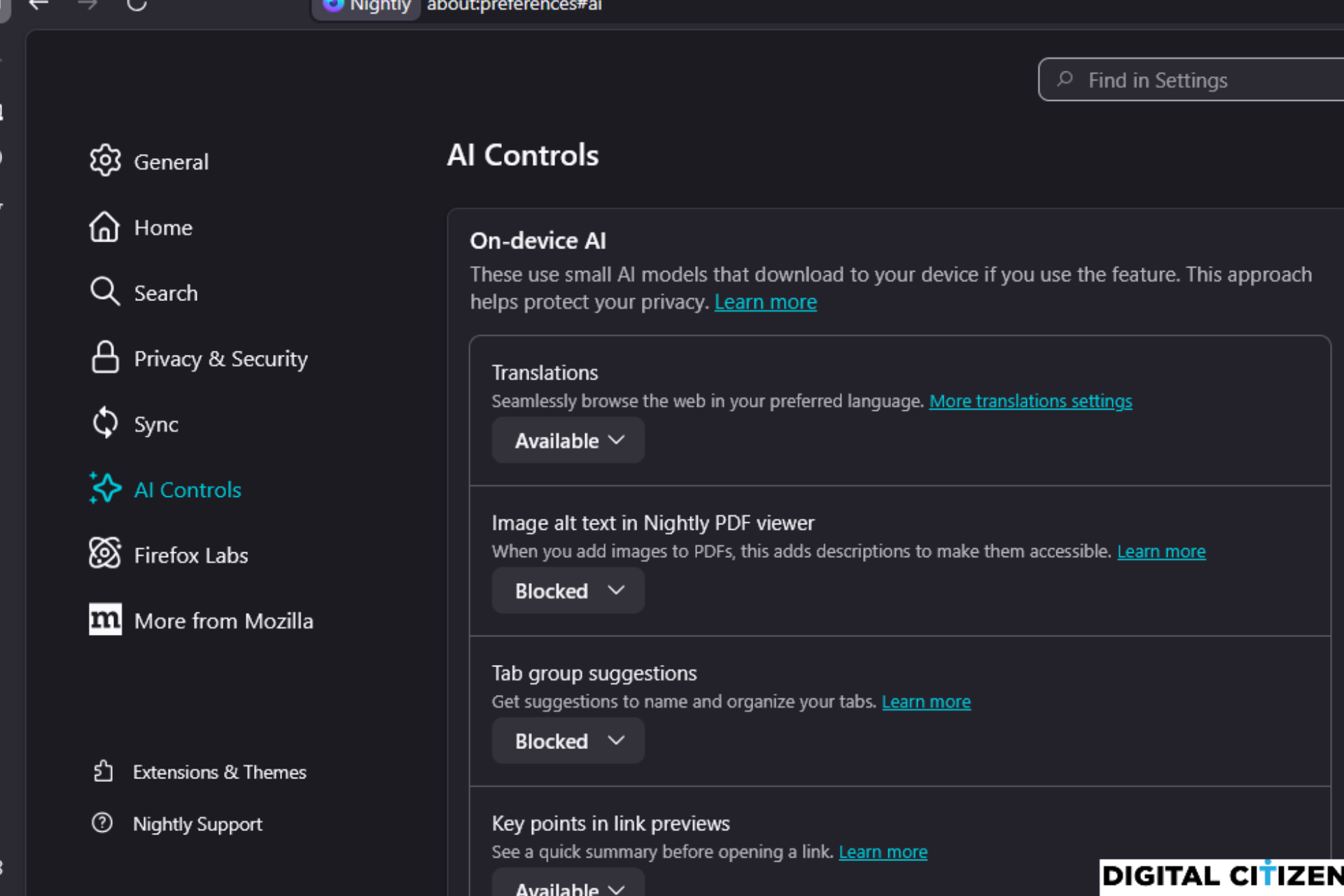 Firefox tests new 