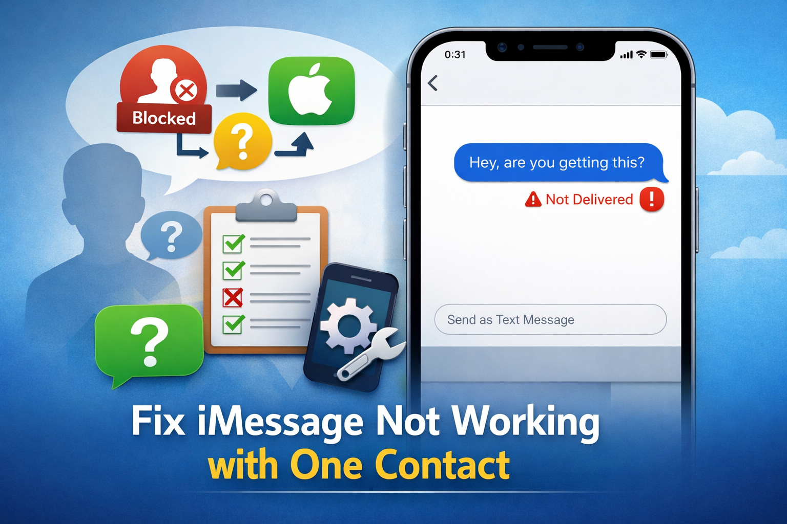 Fix iMessage not Working With One Contact Only