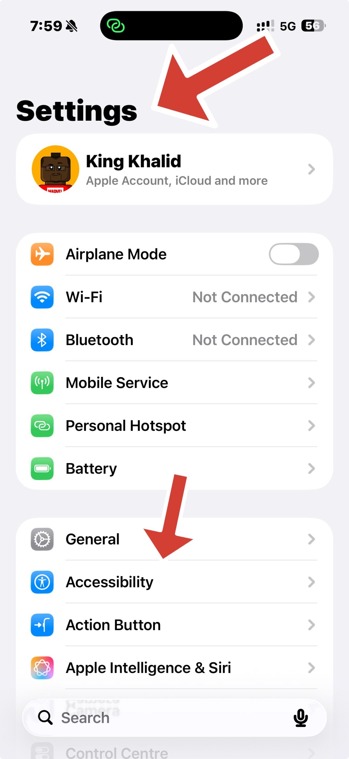 Turning off Phone Noise Cancellation in iPhone settings