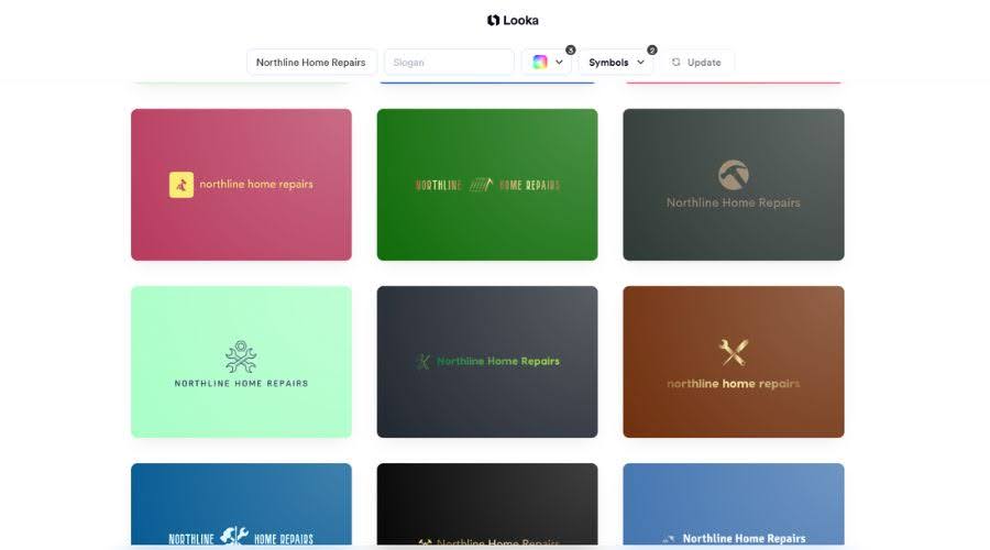 Looka home repair logos