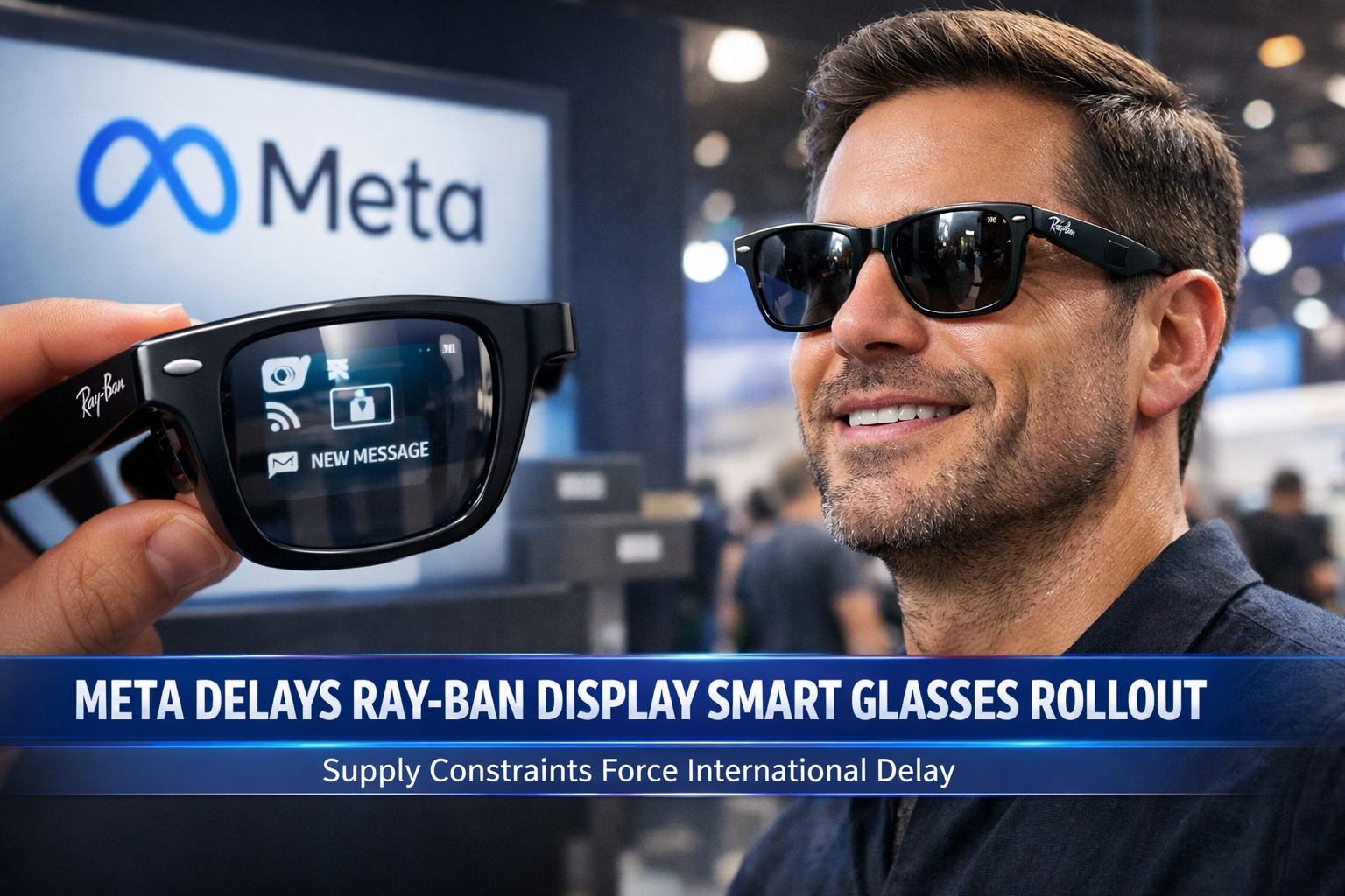 Meta Delays Global Rollout of Ray-Ban Display Smart Glasses Due to Supply Constraints