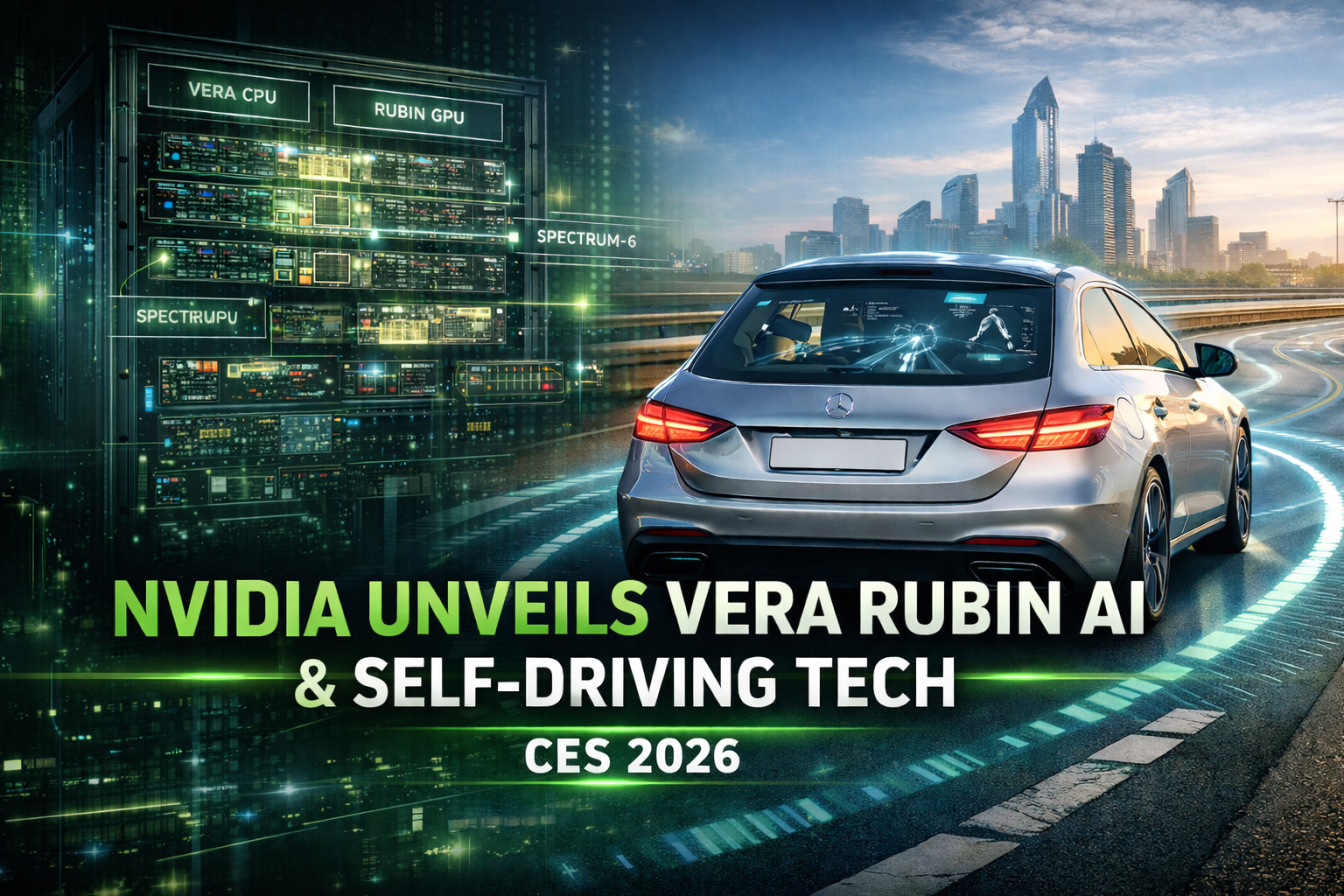Nvidia Unveils Vera Rubin AI Architecture and New Self-Driving Tech at CES 2026