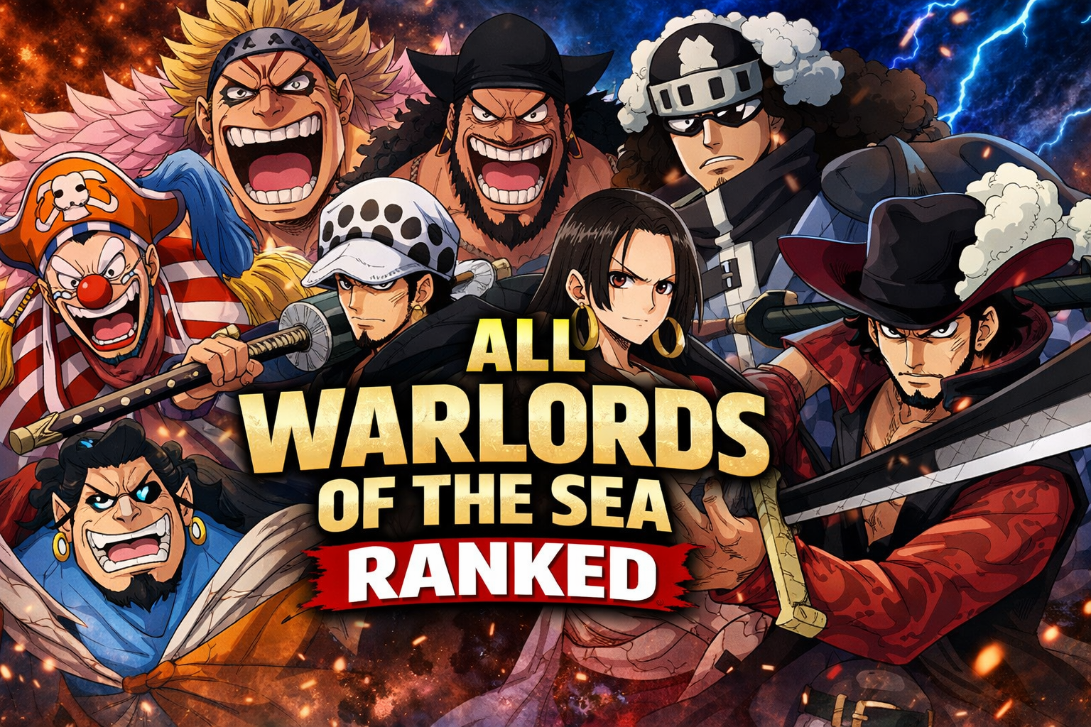 All Warlords of the Sea in One Piece Ranked
