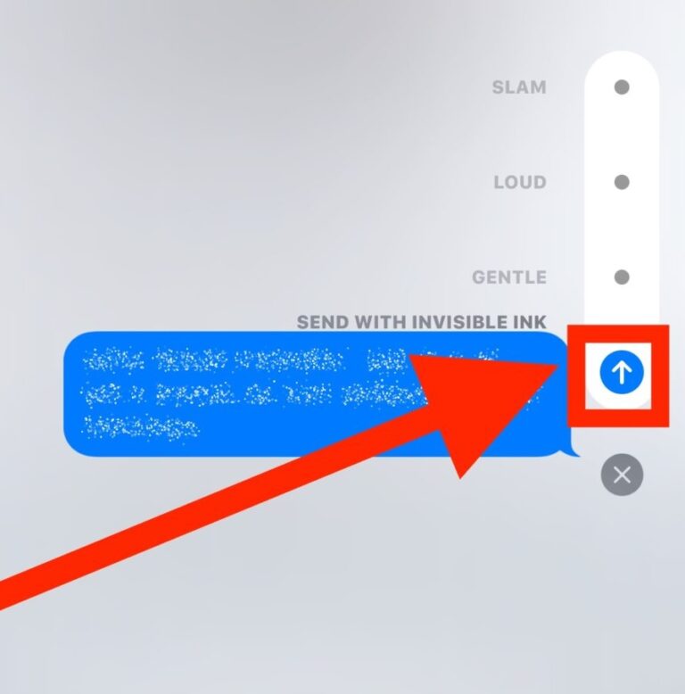 How To Send Invisible Ink Messages In iMessage On iPhone