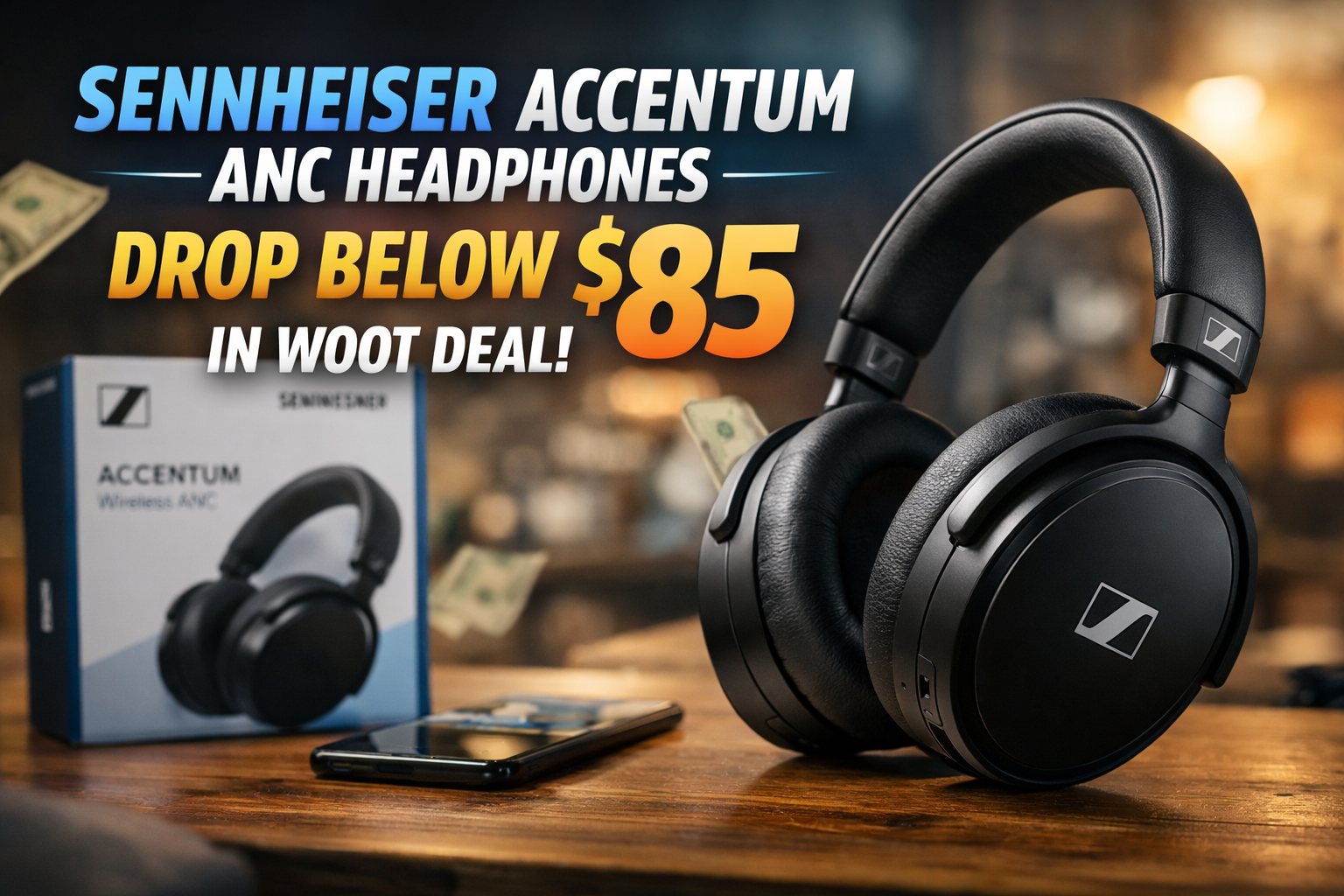 Sennheiser Accentum ANC Headphones Drop Below $85 in Limited Woot Deal