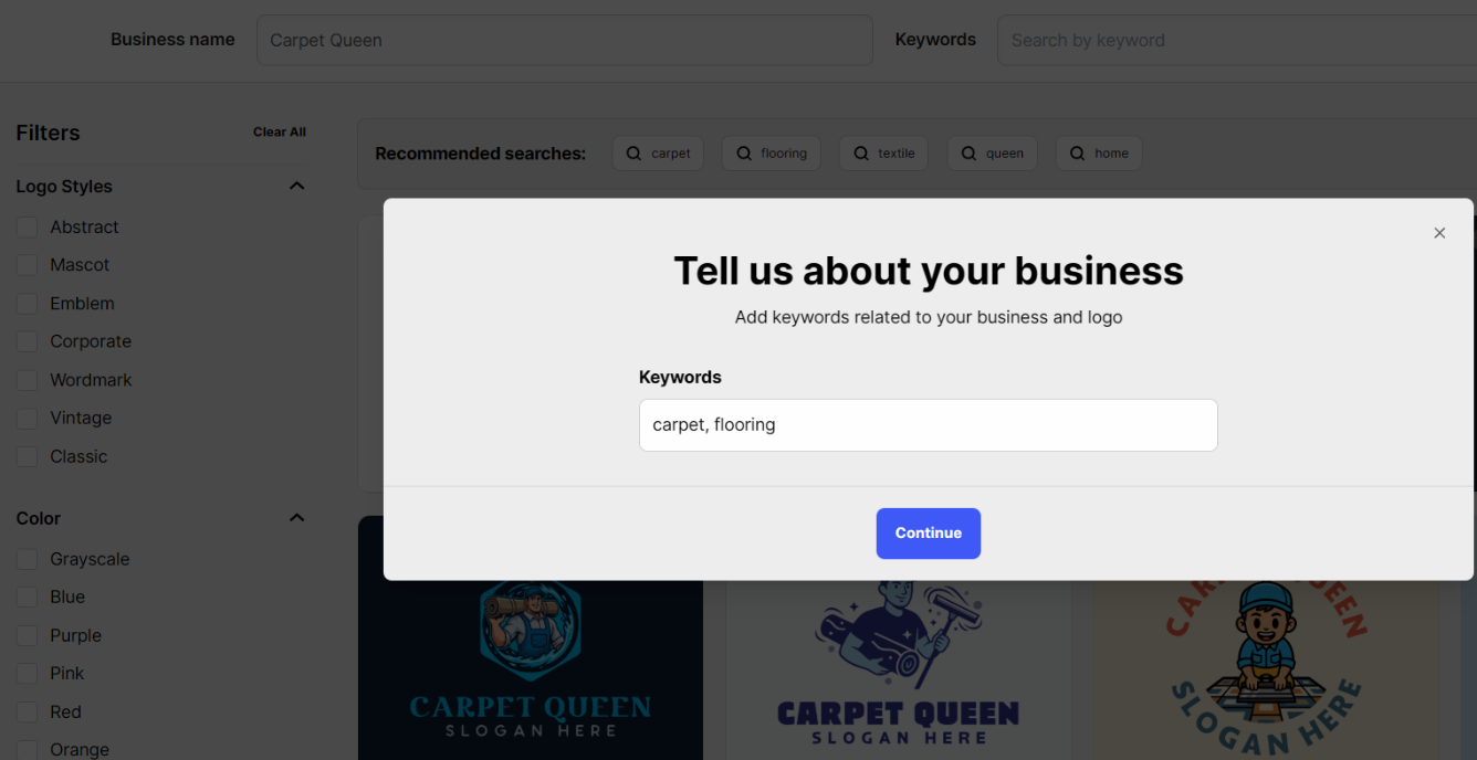 Design.com AI logos