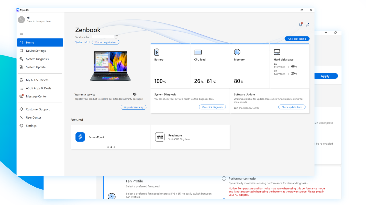 How to Use the MyASUS App on ASUS Computers