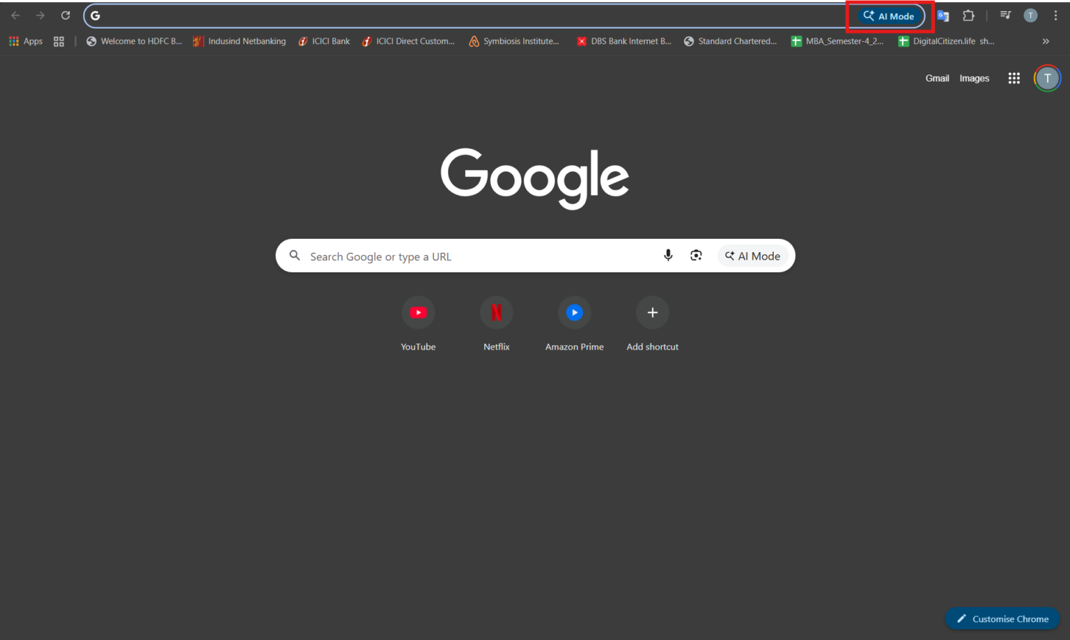 How to Open Google AI Mode via Google Chrome Search Bar