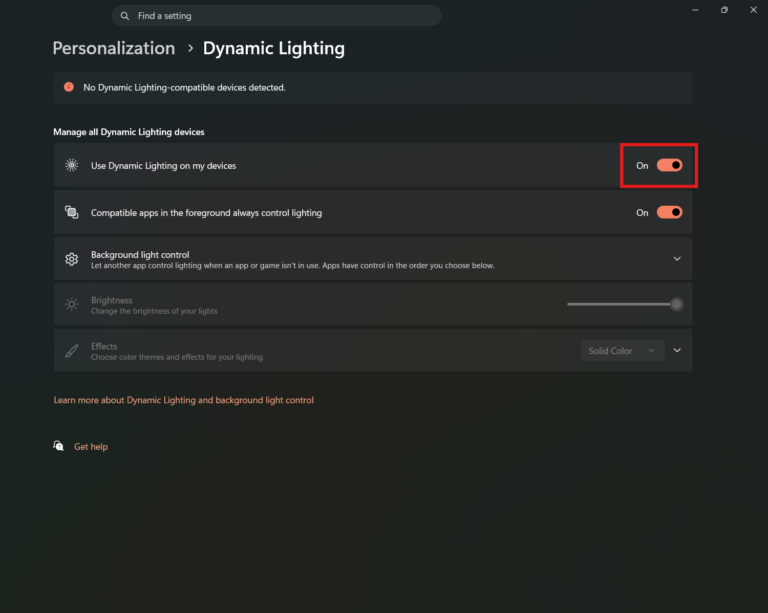 What Is Dynamic Lighting in Windows 11 and How to Use It