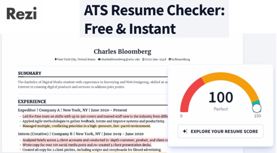 Rezi ATS CV checker