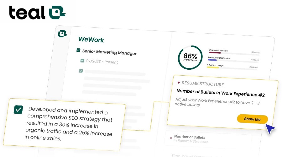 Teal Resume Checker