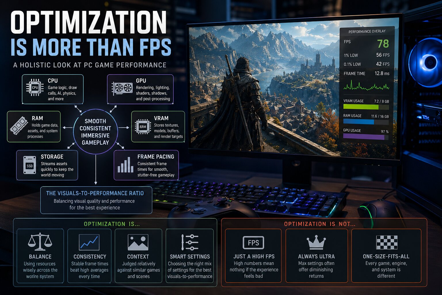 PC game optimization is more than FPS, and your counter might be misleading you
