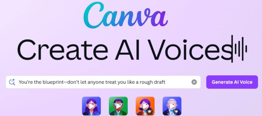 Canva AI voices