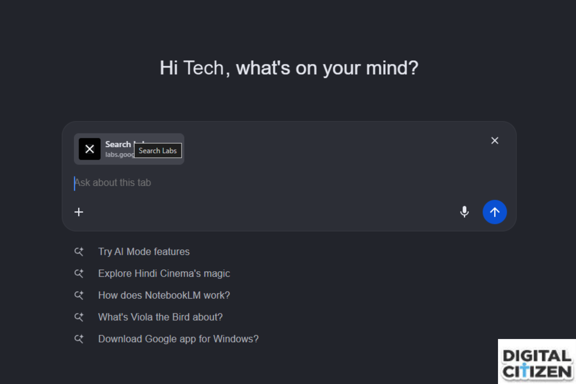 Chrome AI Mode can now use open tabs for answers and suggestions