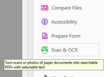 Scan OCR Adobe
