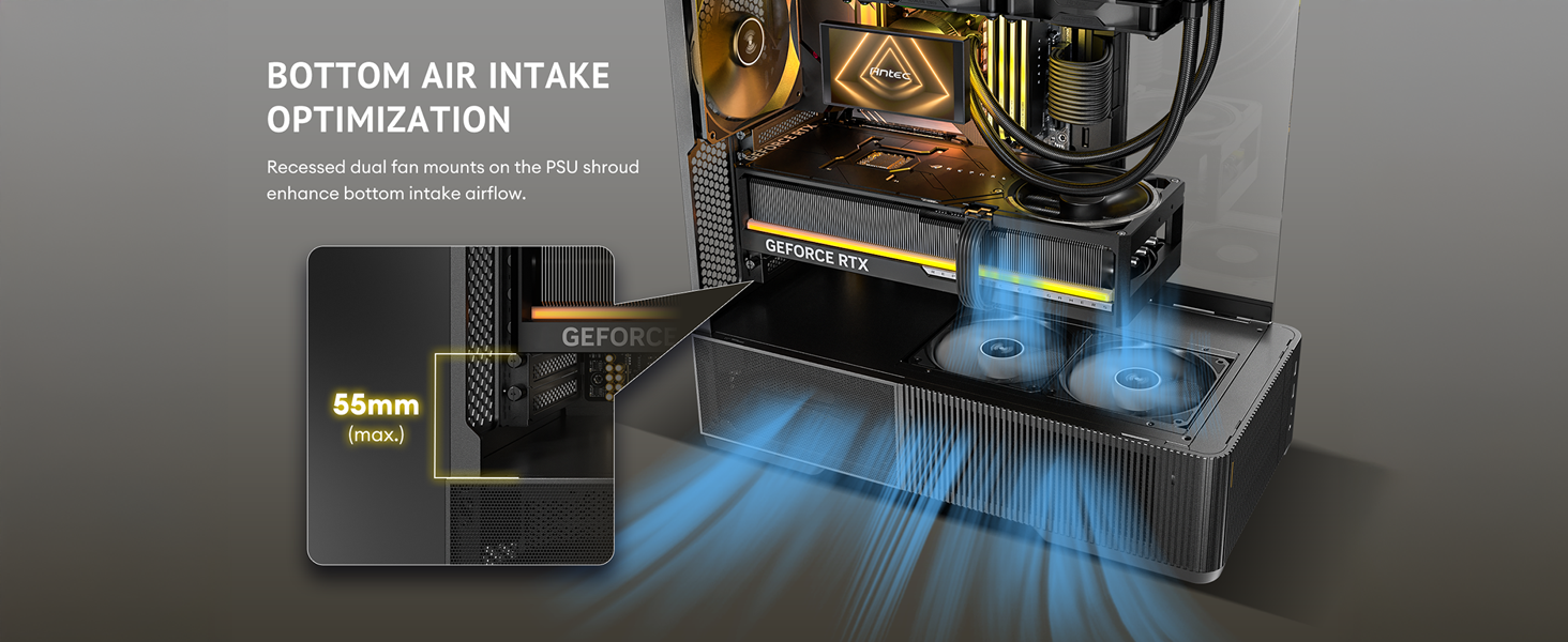 Antec C6 Curve Air brings a curved glass showcase design for large PC builds