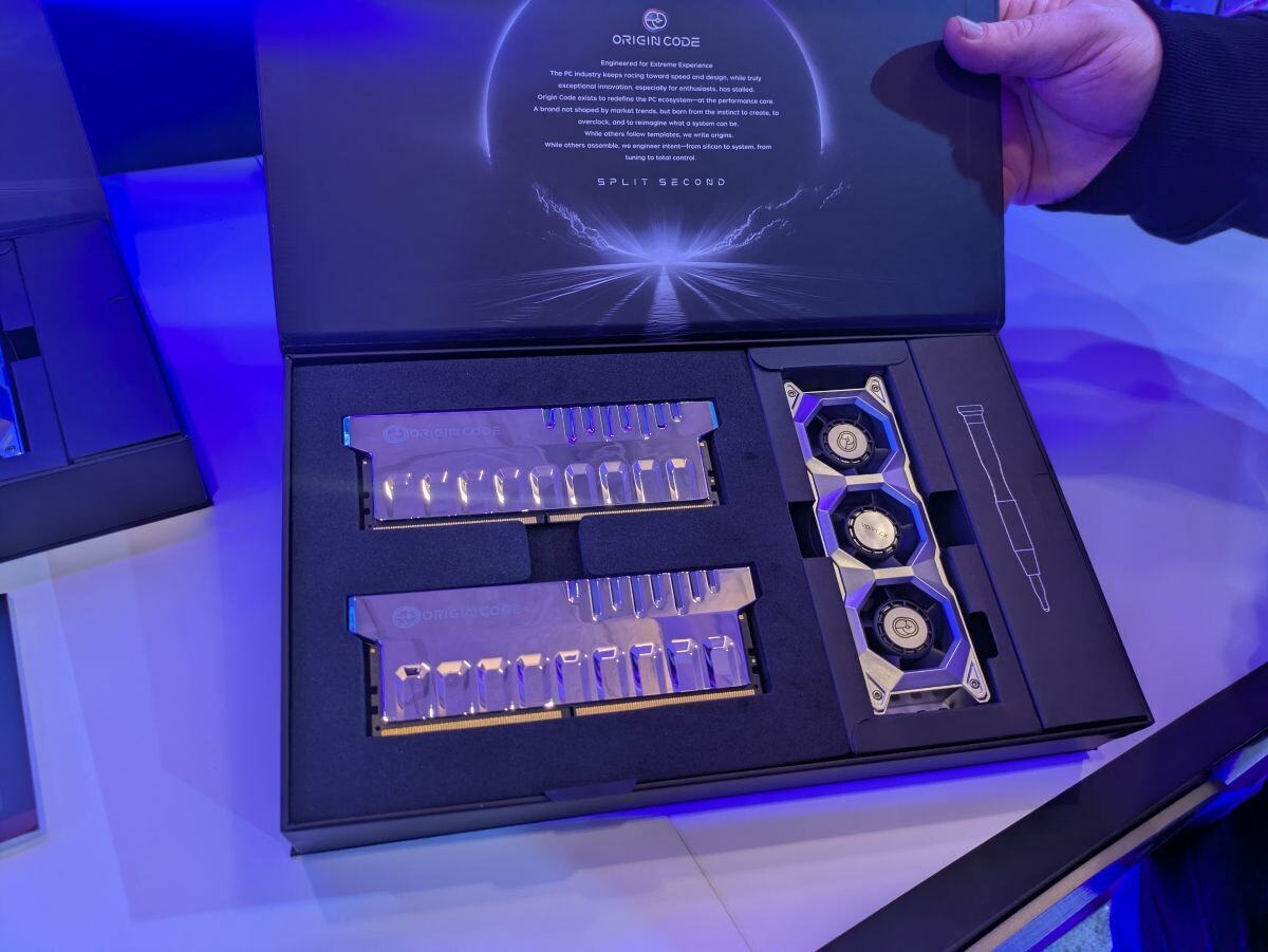 Origin Code adds liquid cooling and an LCD screen to its Vortex DDR5 memory