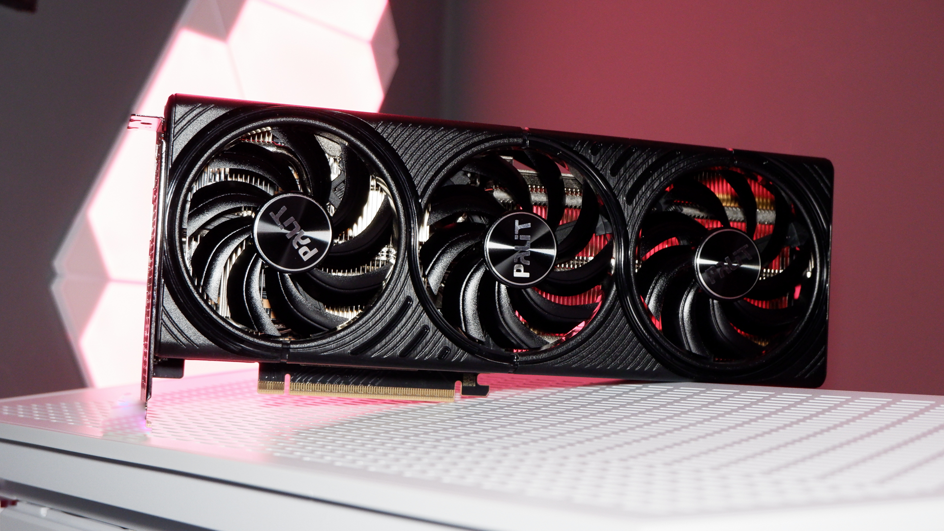 Palit launches RTX 5080 Infinity 3 with all black triple fan cooler