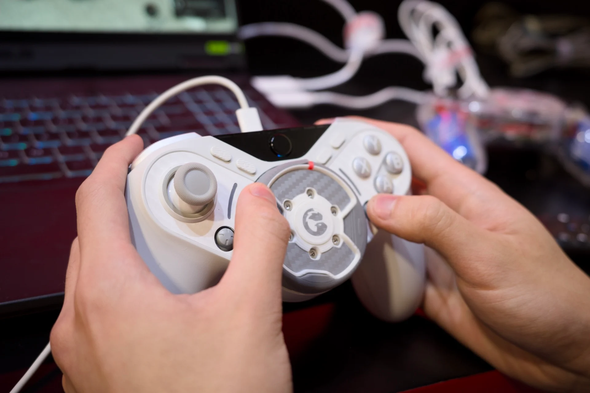 GameSir’s Swift Drive controller puts a real racing wheel inside a normal gamepad
