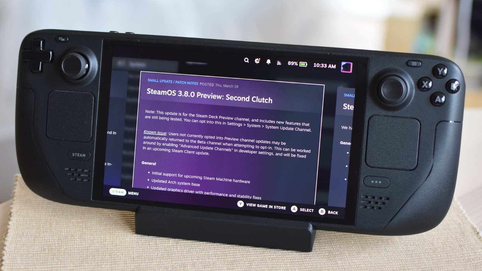 Steam Deck beta update fixes a Steam Controller charging issue