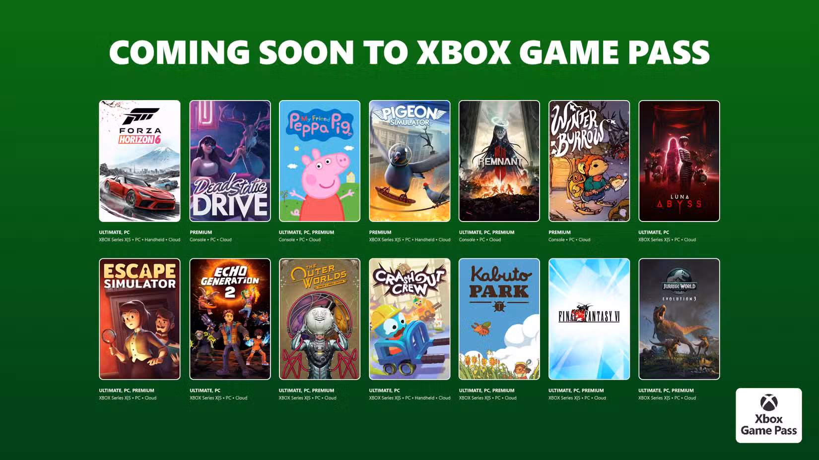 13 games are coming to Xbox Game Pass from May 20 to June 2