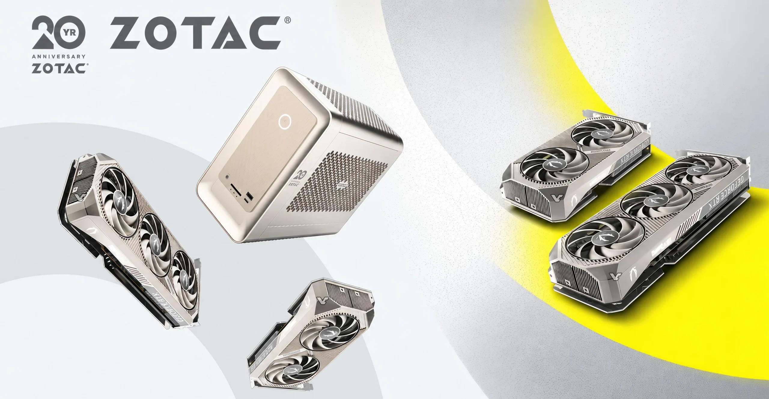 ZOTAC celebrates 20 years with RTX 50 GPU, mini PC, and case giveaways