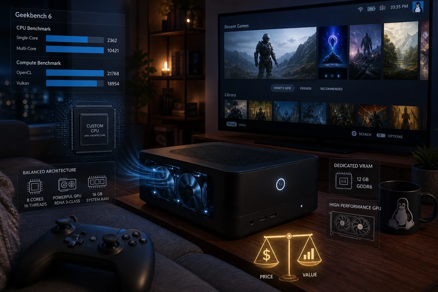 Steam Machine CPU Benchmarks Look Modest, But GPU Performance Will Matter More