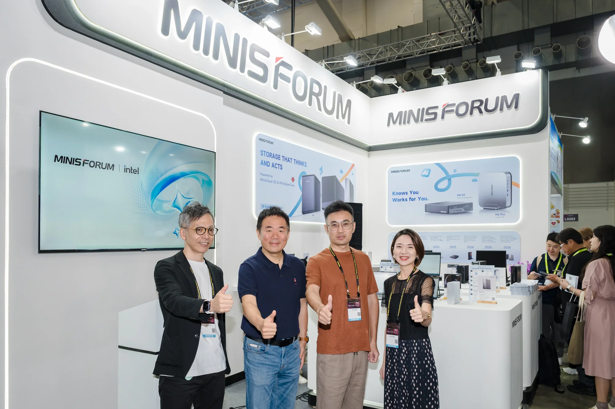 Minisforum shows new AI NAS systems and Intel mini PCs at Computex 2026