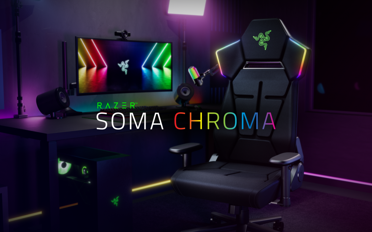 Razer Soma Chroma Brings RGB Lighting to a $499 Gaming Chair