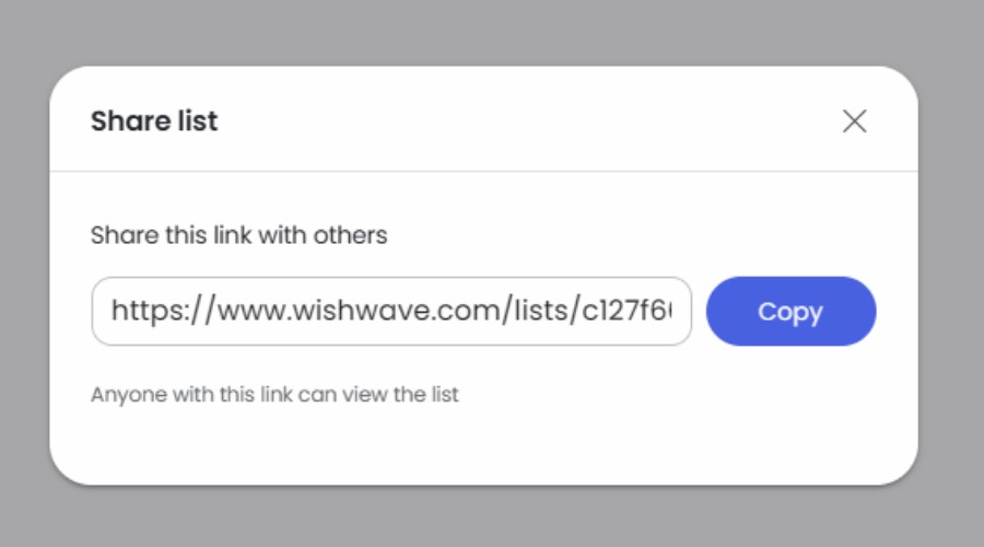 Share Wishlist