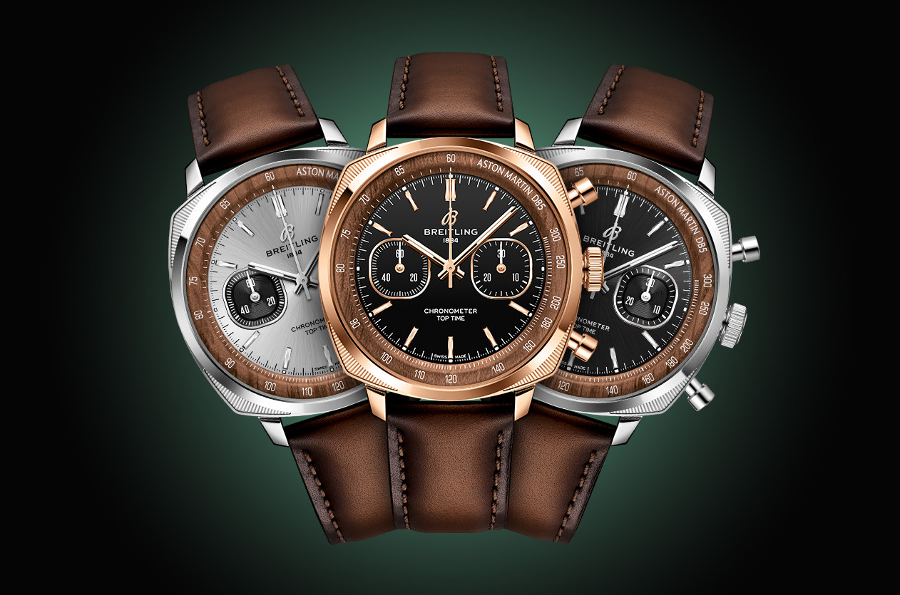 Breitling Honors the Aston Martin DB5 With Three Limited Edition Top Time Watches