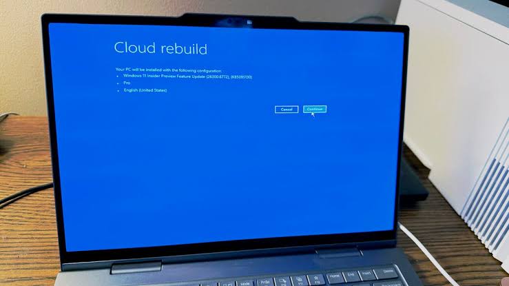 Windows 11 Cloud Rebuild can recover PCs that will not boot without a USB drive