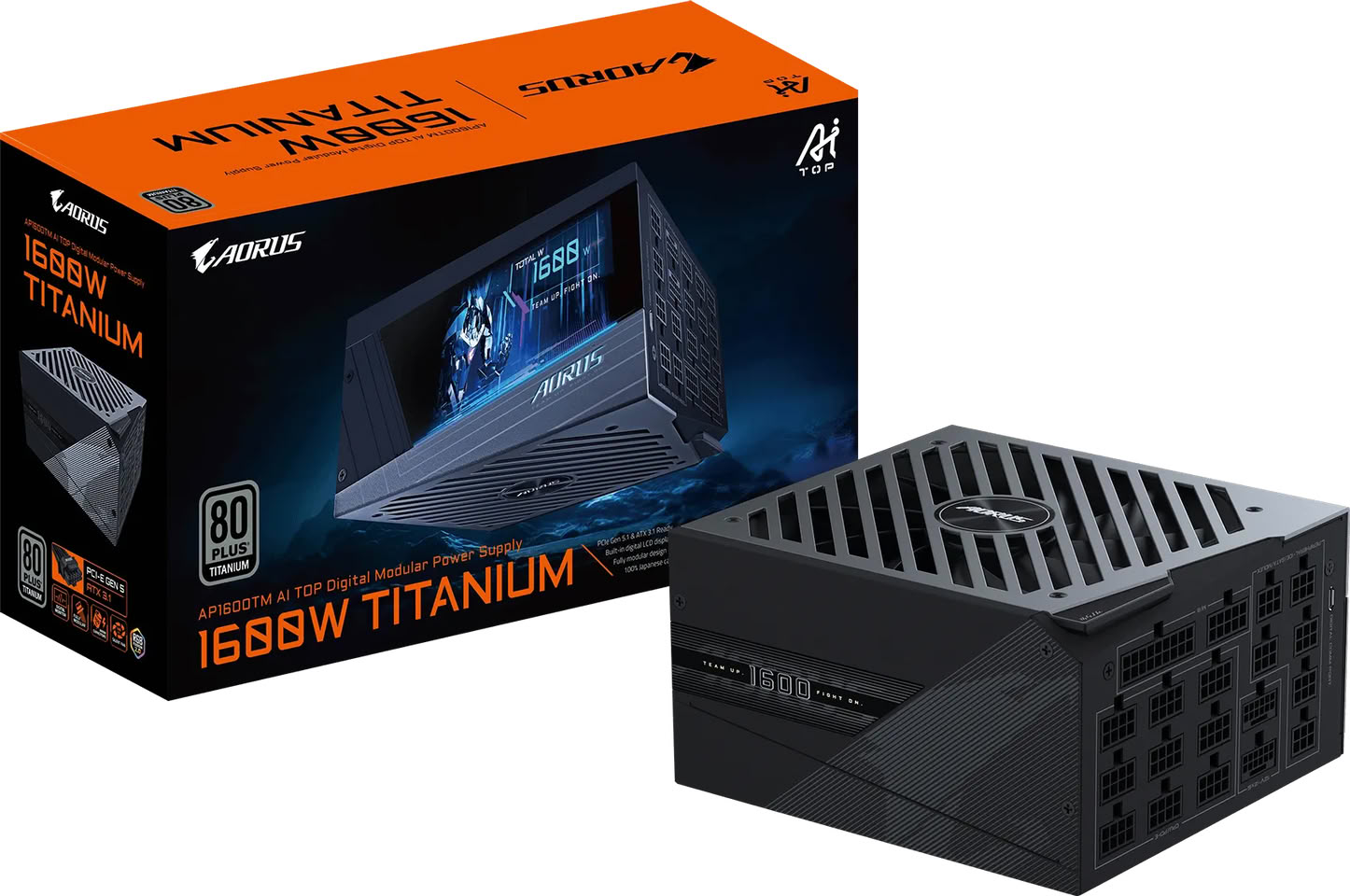 GIGABYTE Launches 1600W AORUS AI TOP Power Supply With Support for Up to Four GPUs