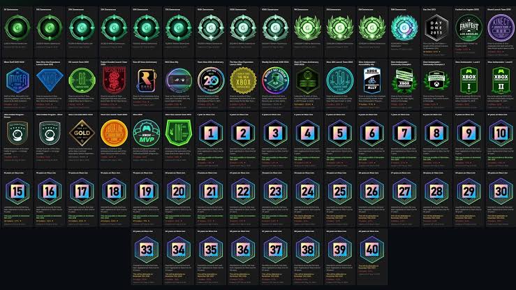 Xbox Now Has 88 Profile Badges Covering Gamerscore, Tenure and Rare Employee Milestones