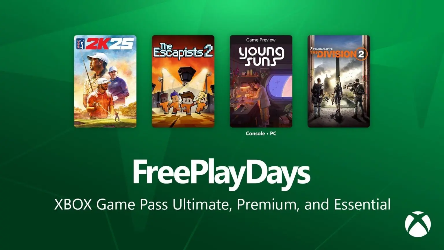 Xbox Free Play Days Adds The Division 2, PGA Tour 2K25 and Two More Games