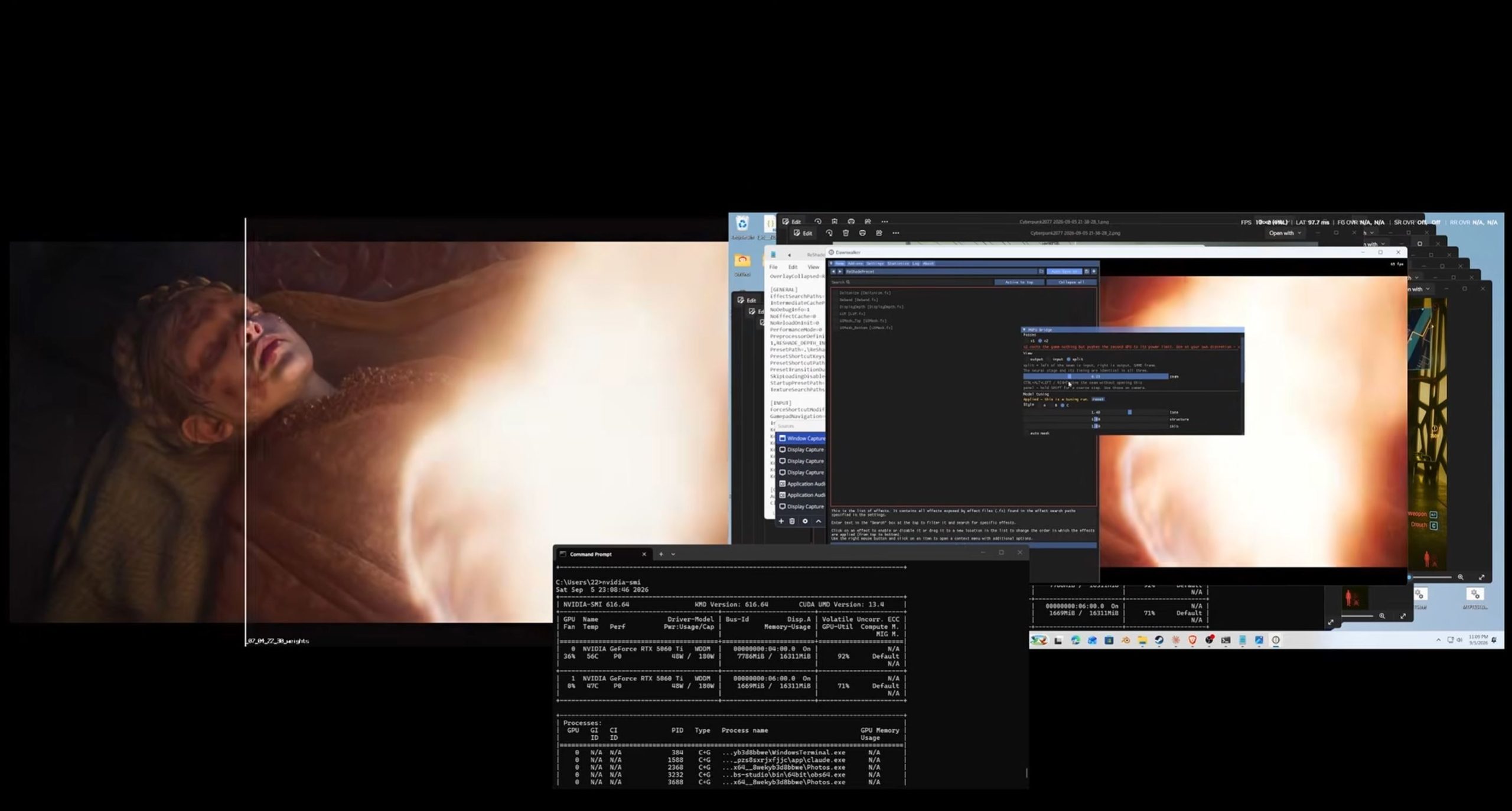 DLSS 5 Neural Rendering Can Be Offloaded to a Second RTX 5060 Ti in Experimental Dual GPU Setup