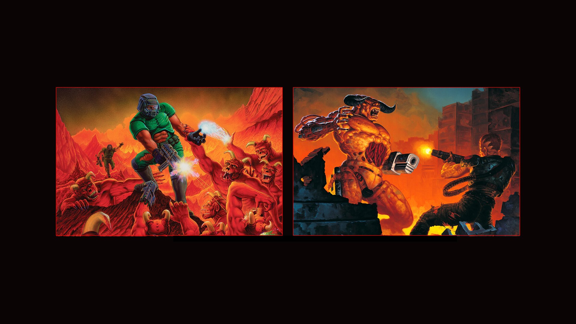 DOOM plus DOOM II store hero art