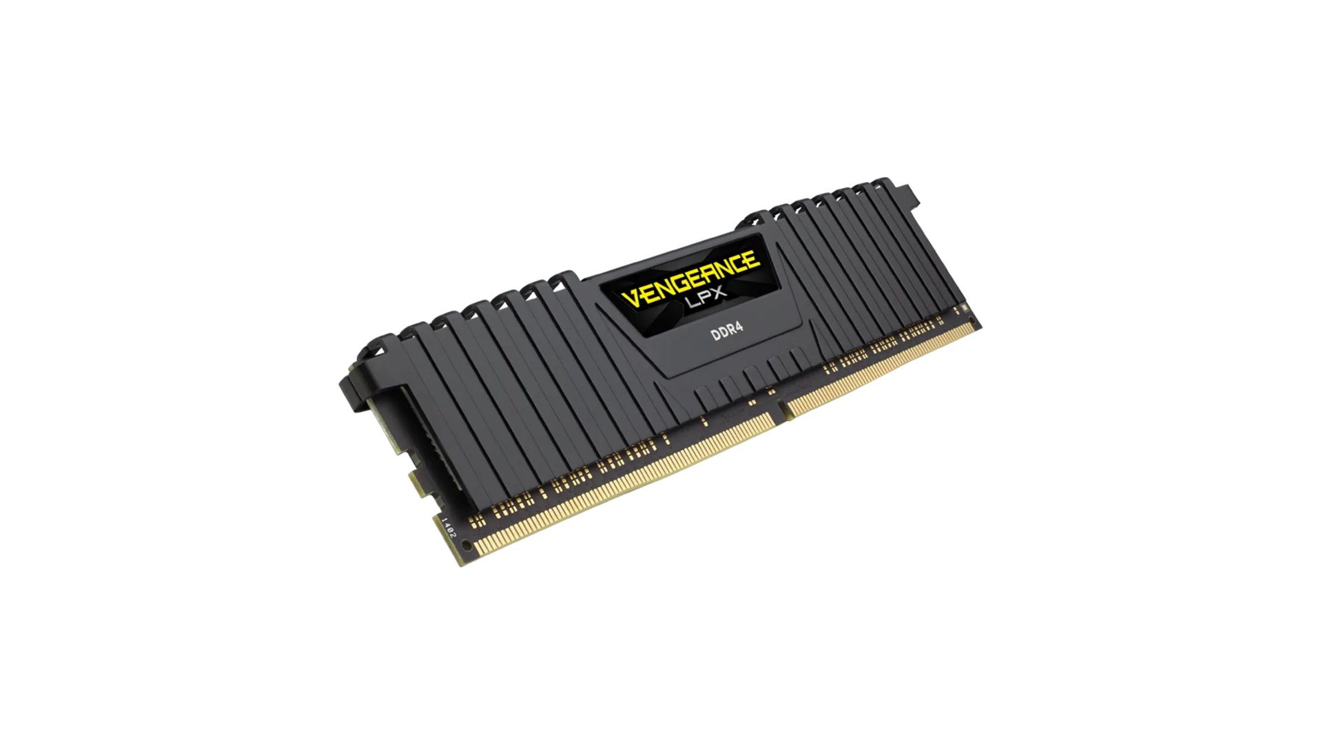 Angled view of a Corsair Vengeance LPX DDR4 module