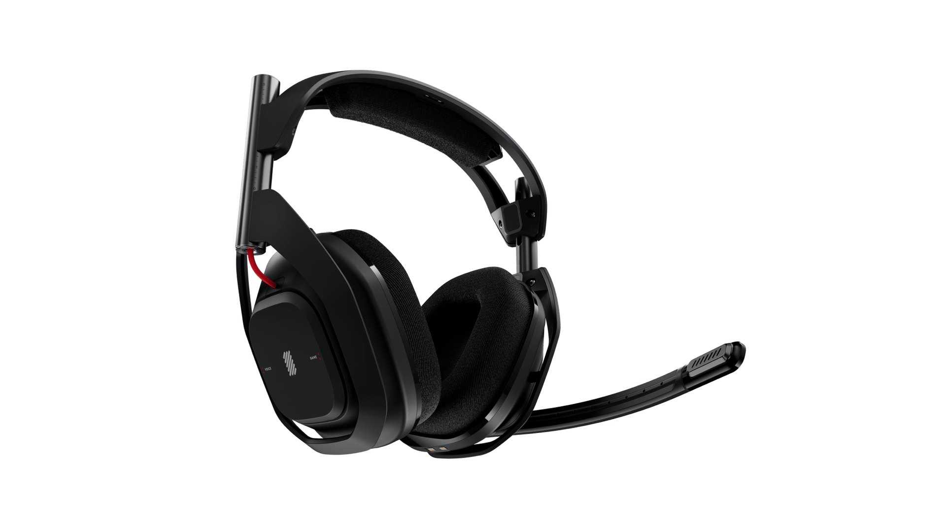 Side view of the Astro A50 headset with boom mic